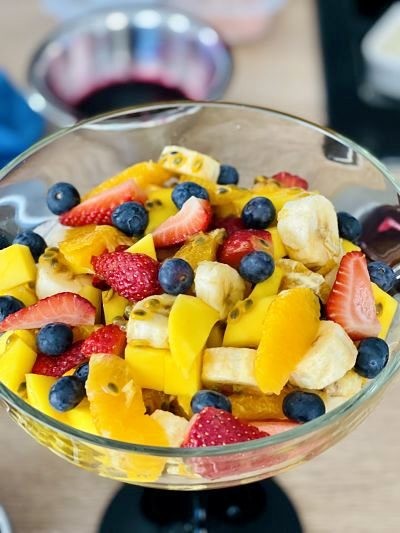 Salată de fructe cu maracuja